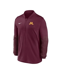 Nike Men's Maroon Minnesota Golden Gophers Dri-fit Half-Zip Pullover Sweatshirt