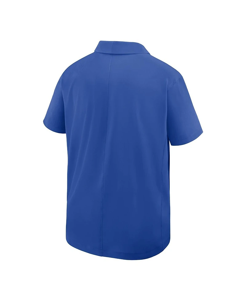 Nike Men's Royal Pitt Panthers Woven Polo Shirt