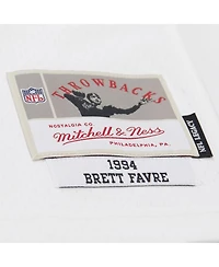 Mitchell & Ness Men's Brett Favre White Green Bay Packers 1994 Legacy Replica Jersey