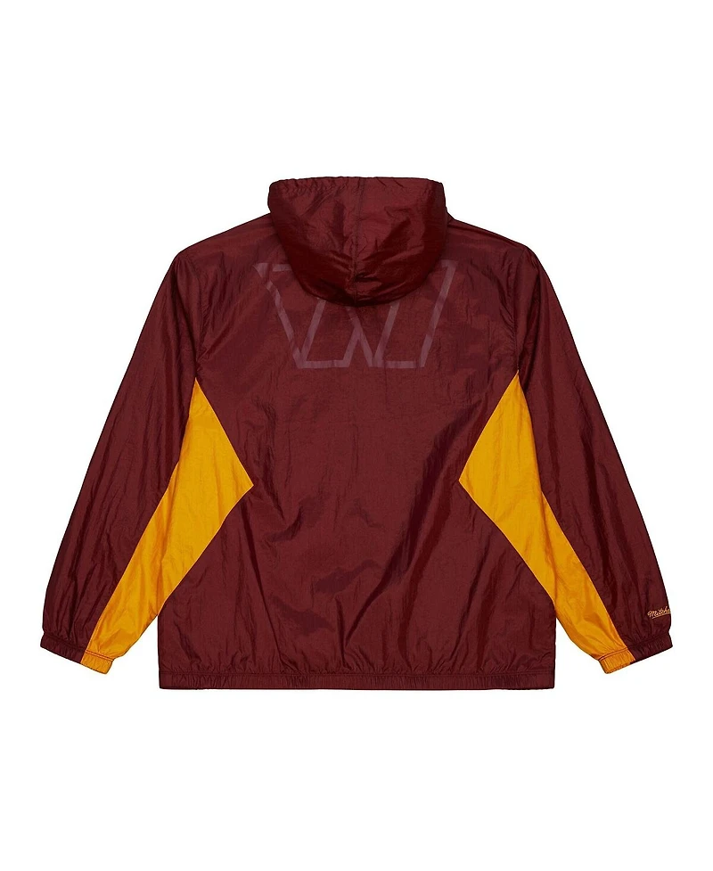 Mitchell & Ness Men's Burgundy Washington Commanders Playmaker Full-Zip Windbreaker Jacket