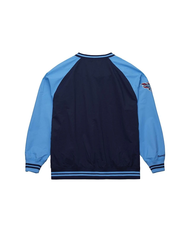 Mitchell & Ness Men's Navy Tennessee Titans Raglan Jacket