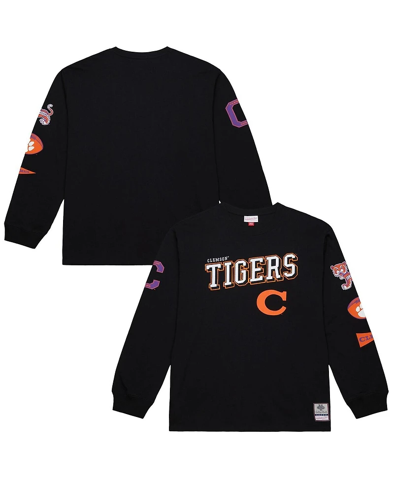 Mitchell & Ness Men's Black Clemson Tigers Training Camp Long Sleeve T-Shirt