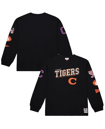 Mitchell & Ness Men's Black Clemson Tigers Training Camp Long Sleeve T-Shirt