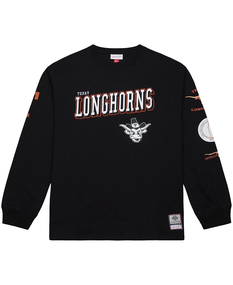 Mitchell & Ness Men's Black Texas Longhorns Training Camp Long Sleeve T-Shirt