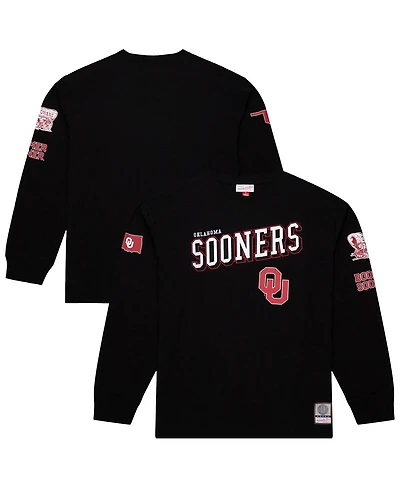 Mitchell & Ness Men's Black Oklahoma Sooners Training Camp Long Sleeve T-Shirt