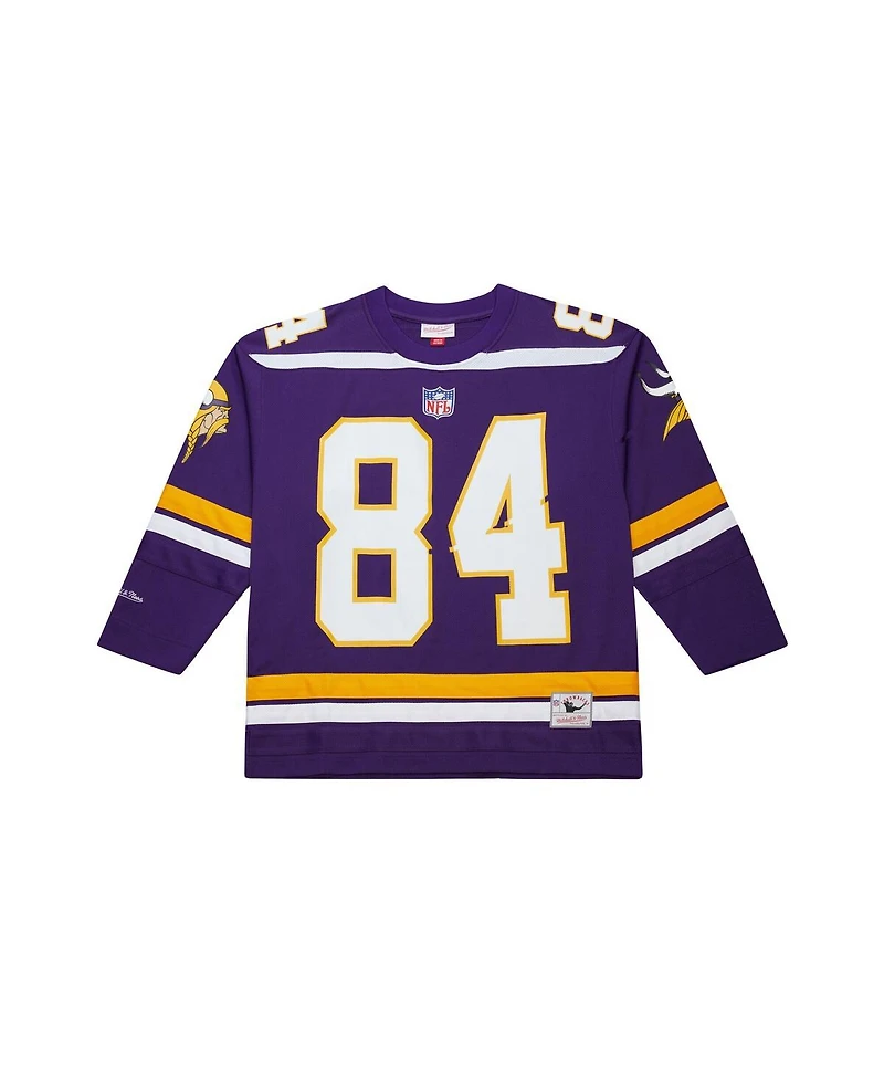 Mitchell & Ness Men's Randy Moss Purple Minnesota Vikings Maxed Out Fashion Hockey Jersey