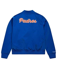 Mitchell & Ness Women's Blue San Diego Padres Cooperstown Collection Full-Snap Satin Jacket