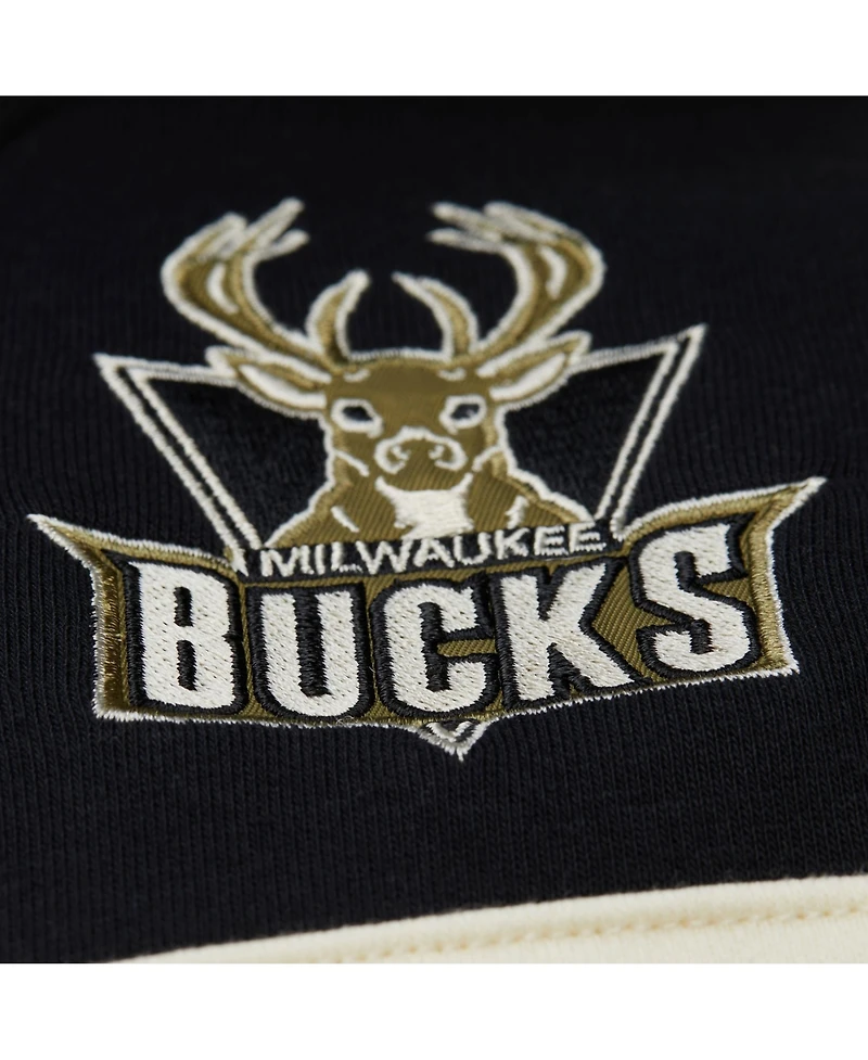 Mitchell & Ness Men's Olive Milwaukee Bucks Double Clutch Head Coach Hoodie