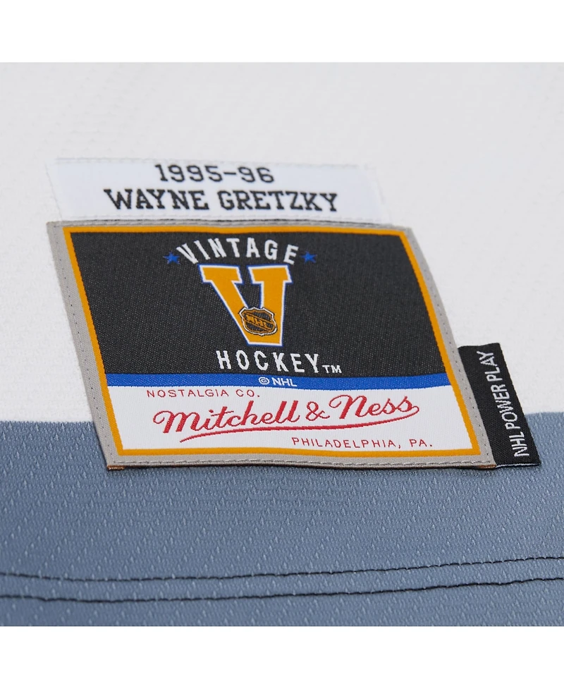 Mitchell & Ness Men's Wayne Gretzky White Los Angeles Kings 1995-96 Power Play Jersey