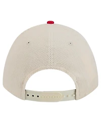 New Era Men's Cream/Red Philadelphia Phillies Sided Corduroy 9FORTY A-Frame Adjustable Hat