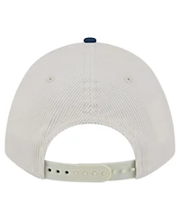 New Era Men's Cream/Navy Dallas Cowboys Sided Corduroy 9FORTY A-Frame Adjustable Hat