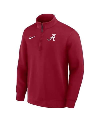 Nike Men's Crimson Alabama Crimson Tide 2025 Coaches Premium Dri-fit Half-Zip Pullover Sweatshirt