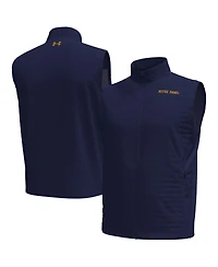 Under Armour Men's Navy Notre Dame Fighting Irish Drive Pro Storm Full-Zip Sweater Vest