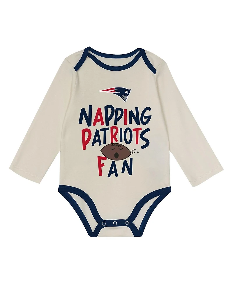 Outerstuff Baby Boys and Girls 3-Piece New England Patriots Little Champ Set