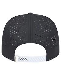 New Era Men's White/Black Baltimore Ravens Established Patch 9SEVENTY Adjustable Hat