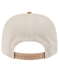 New Era Men's Light Beige Philadelphia Eagles Throwback Two-Tone Trucker 9SEVENTY Adjustable Hat