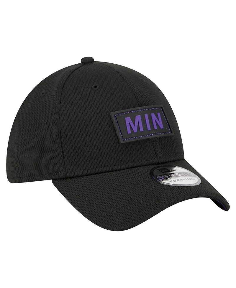 New Era Men's Black Minnesota Vikings Scoreboard 39THIRTY Flex Hat