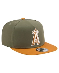 New Era Men's Olive/Brown Los Angeles Angels Color Pack A-Frame 9FIFTY Snapback Hat