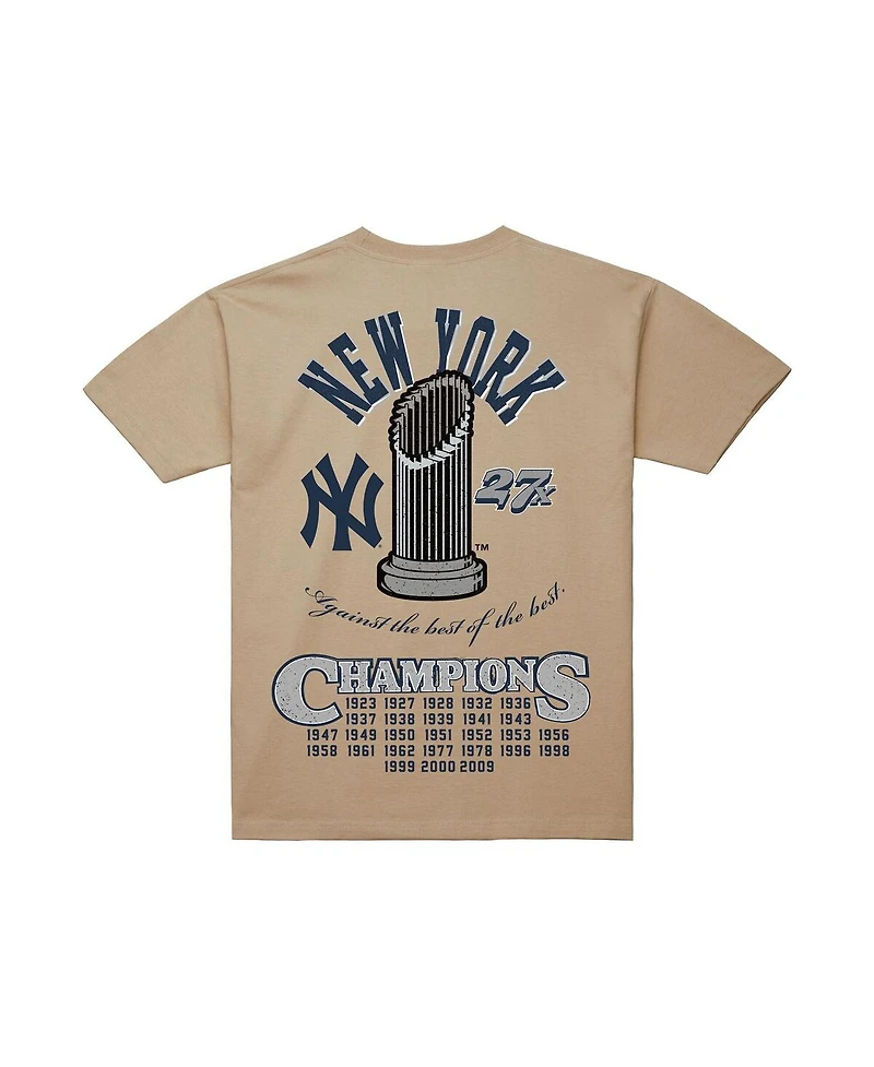 Mitchell & Ness Men's Cream New York Yankees Legacy Defined T-Shirt