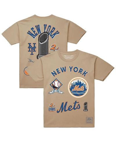 Mitchell & Ness Men's Cream New York Mets Legacy Defined T-Shirt