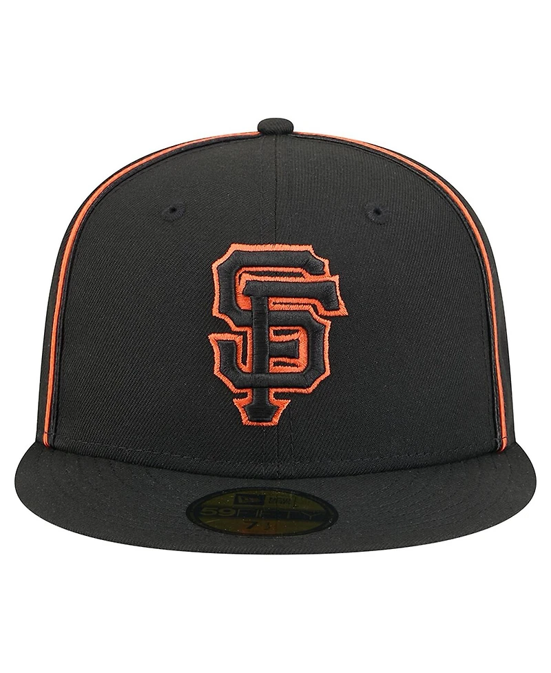 New Era Men's Black San Francisco Giants Soutache 59FIFTY Fitted Hat