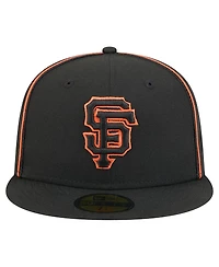 New Era Men's Black San Francisco Giants Soutache 59FIFTY Fitted Hat