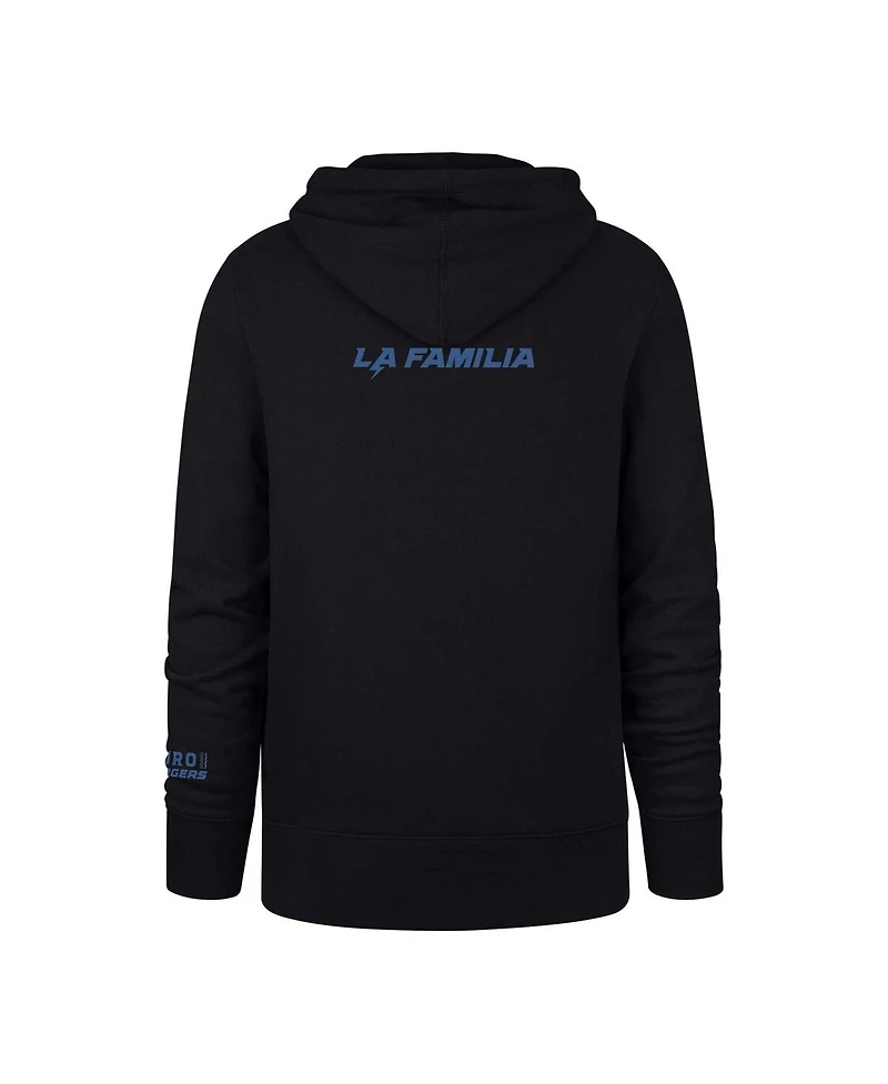 '47 Brand Men's Black Los Angeles Chargers La Familia Headline Pullover Hoodie