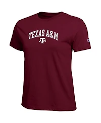 Champion Women's Maroon Texas A & M Aggies Arched Over Logo T-Shirt