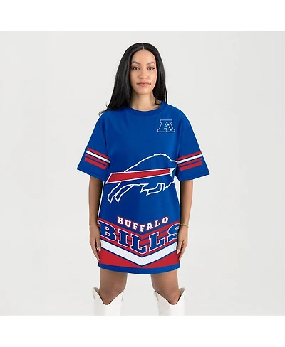 Gameday Couture Women's Royal Buffalo Bills Perfect Score Vintage T-Shirt Dress