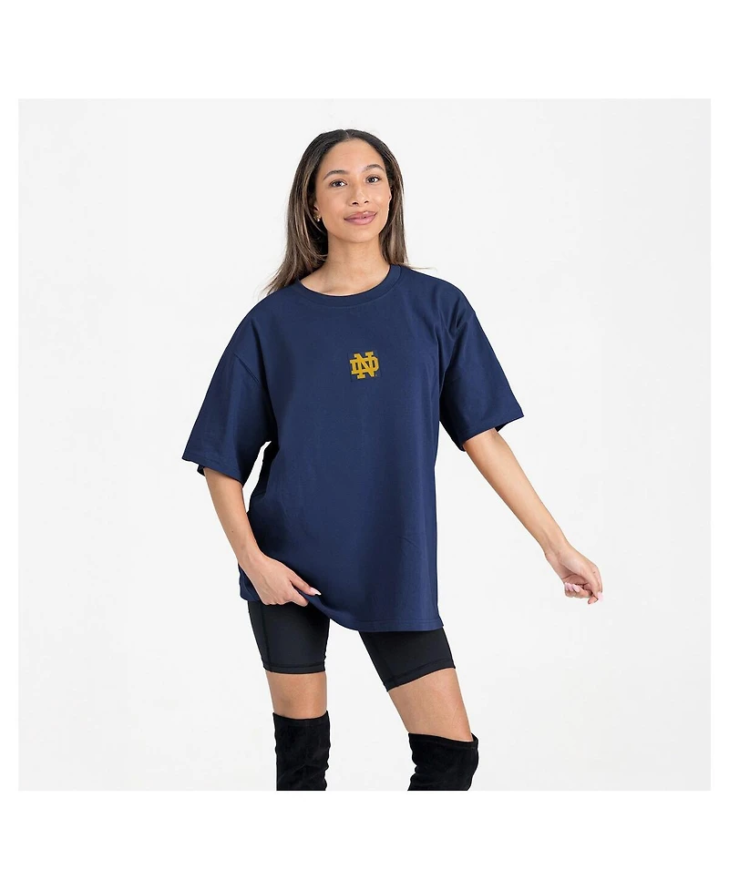 Gameday Couture Women's Navy Notre Dame Fighting Irish Oversized Back at Ya T-Shirt