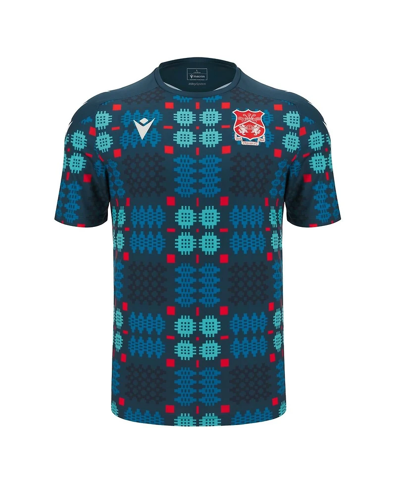 Macron Men's Blue Wrexham Warm-Up Jersey