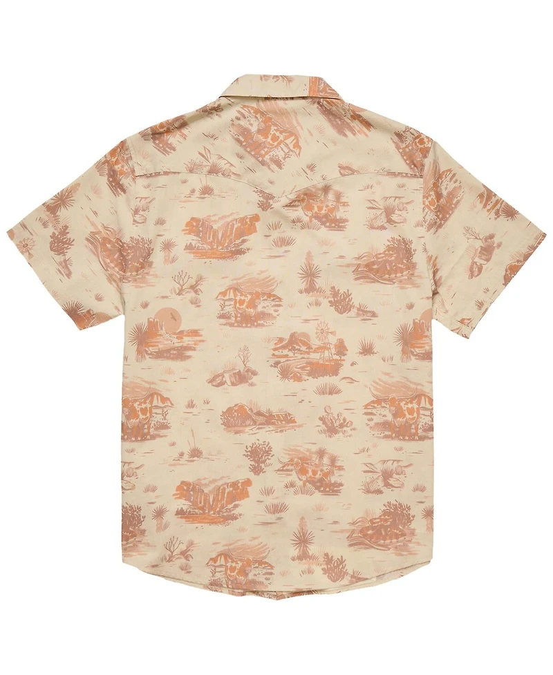Howler Brothers Men's Tan Texas Longhorns Full-Snap Shirt