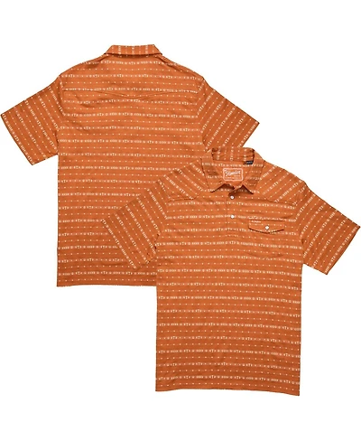 Howler Brothers Men's Texas Orange Longhorns Jacquard Ranchero Polo Shirt