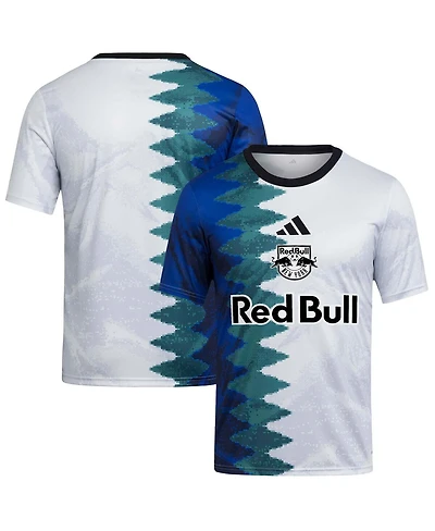 Adidas Big Boys and Girls White New York Red Bulls 2025 Gaming Aeroready Pre-Match Jersey
