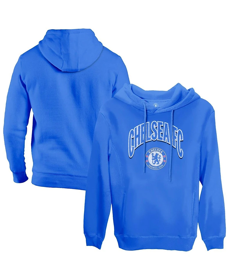 1863FC Men's Blue Chelsea Retro Wordmark Pullover Hoodie