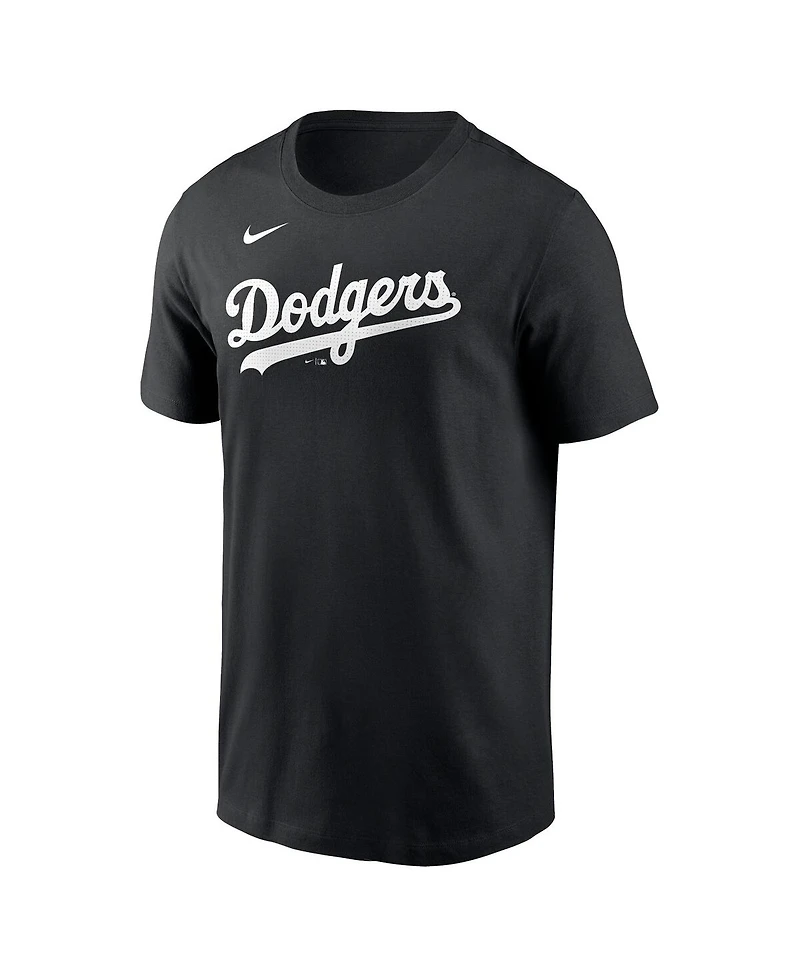 Nike Men's Shohei Ohtani Black Los Angeles Dodgers 2024 Fuse Name Number T-Shirt