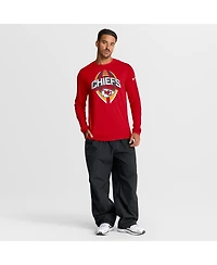 Nike Men's Red Kansas City Chiefs Primetime Legend Icon Performance Long Sleeve T-Shirt