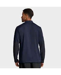 Nike Men's Navy Denver Broncos Sideline Dri-fit Half-Zip Pullover Hoodie