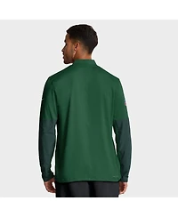 Nike Men's Green New York Jets Sideline Dri-fit Half-Zip Pullover Hoodie
