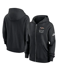 Nike Women's Black Cincinnati Bengals Phoenix Rewind Full-Zip Hoodie