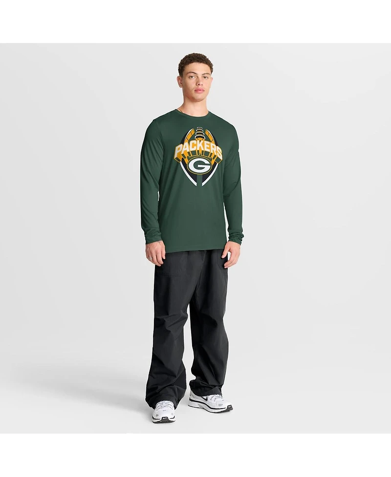 Nike Men's Green Bay Packers Primetime Legend Icon Performance Long Sleeve T-Shirt
