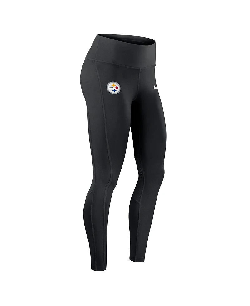 Nike Women's Black Pittsburgh Steelers Primetime Epic Fast Dri-fit Leggings