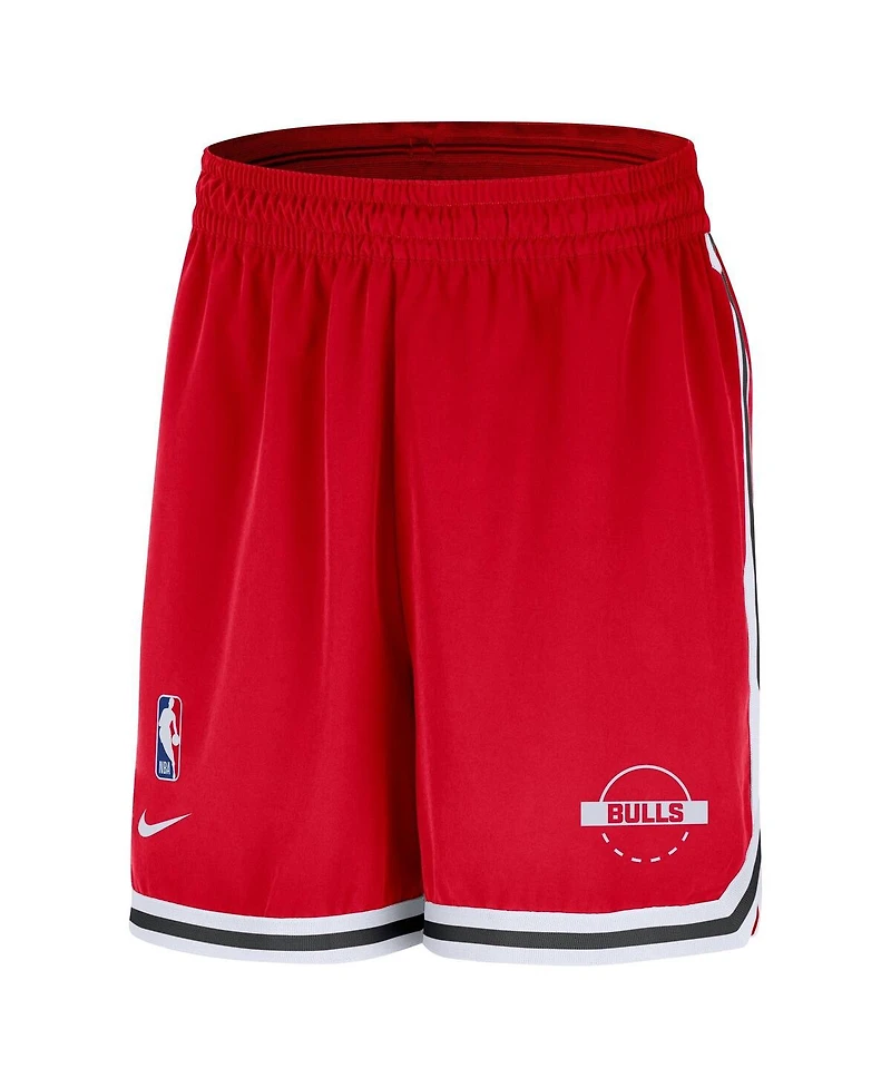 Nike Men's Red Chicago Bulls Authentic Practice Dna Woven Performance Shorts