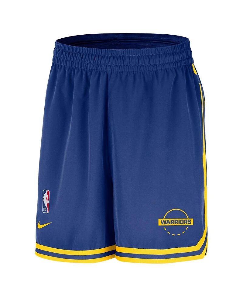 Nike Men's Royal Golden State Warriors Authentic Practice Dna Woven Performance Shorts