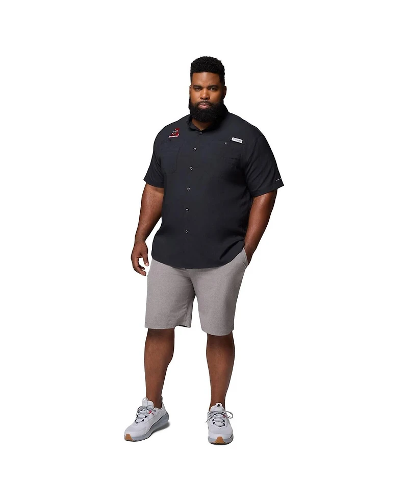 Columbia Men's Black Alabama Crimson Tide Big Tall Tamiami Omni-Shade Button-Down Shirt
