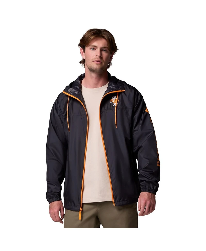 Columbia Men's Black Tennessee Volunteers Flash Challenger Ii Windbreaker Jacket