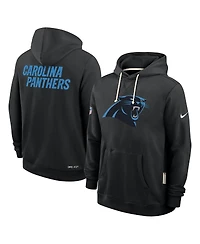 Nike Men's Black Carolina Panthers Sideline Standard Issue Initial Home Dri-fit Hoodie