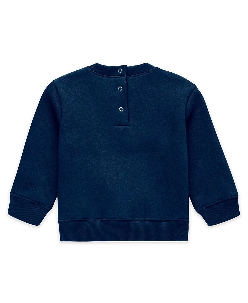 Wear by Erin Andrews Newborn 2-Piece Navy New York Yankees Fleece Crewneck and Pants Set