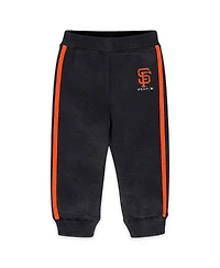 Wear by Erin Andrews Newborn 2-Piece Black San Francisco Giants Fleece Crewneck and Pants Set