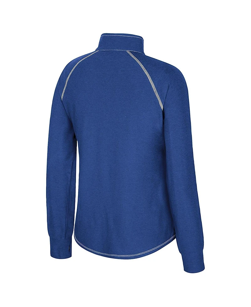 Colosseum Women's Royal Florida Gators Bikram Raglan Quarter-Zip Sweatshirt